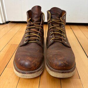 Red Wing 9111 Classic Round Toe Brown Leather Boots Size US 6 D